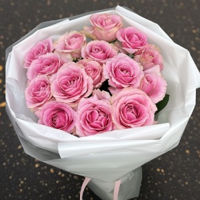 Букет из 15 пудровых роз (70 см) в Зарайске