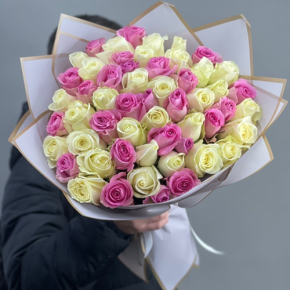 Букет из 51 розы микс  (40 см) в Зарайске