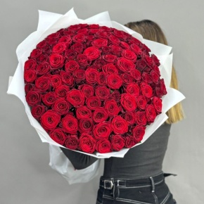 Букет 101 красная роза (60 см) в Зарайске
