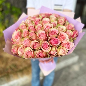 Букет 51 роза Бэлла Роса (40 см) в Зарайске