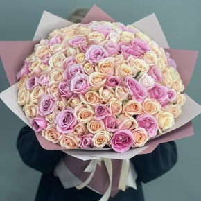Букет "Люция" из 101 розы (50 см) в Зарайске