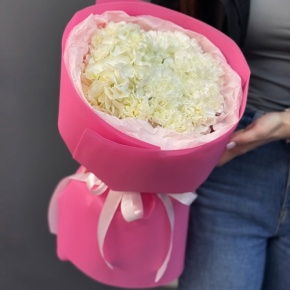 Букет "Гламур" из гортензии и диантусов в Зарайске