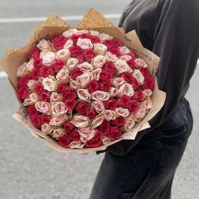 Букет "Амурный" из 101 розы (40 см) в Зарайске