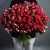 Букет из 51 кустовой рубиновой розы (50 см) в Зарайске