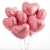 Сердце розовое фольгированный шар с гелием (45 см) в Зарайске