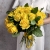 Букет из 25 лимонных роз с рускусом (40 см) в Зарайске Букет из 25 лимонных роз с рускусом (40 см) в Зарайске