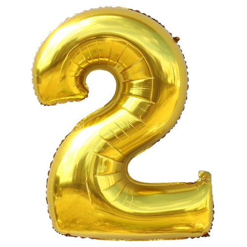 Шар гелиевый цифра 2 (40х102 см) в Зарайске
