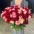 Букет 151 роза красный микс (50 см) в Зарайске